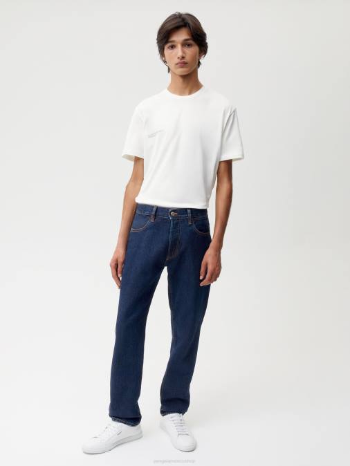 mujer jeans rectos de mezclilla con ortiga Pangaia enjuagar lavar ropa TDTH382