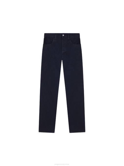 mujer jeans rectos de mezclilla con ortiga Pangaia negro ropa TDTH384