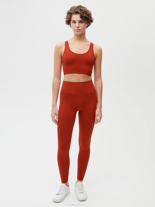 mujer movimiento x polainas Pangaia rojo jaspe ropa TDTH388