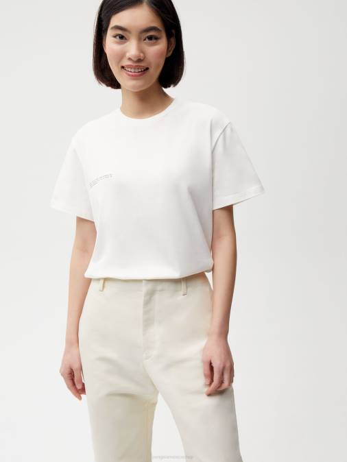 mujer pantalón regular fit de algodón orgánico Pangaia flor de saúco ropa TDTH389