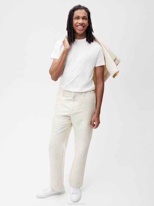 mujer pantalón regular fit de algodón orgánico Pangaia flor de saúco ropa TDTH389