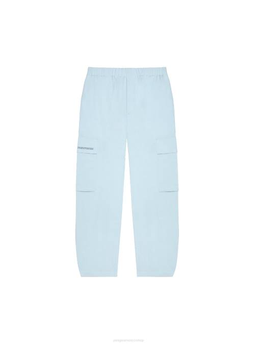 mujer pantalones cargo de mezcla de algodón orgánico Pangaia bebe azul ropa TDTH317