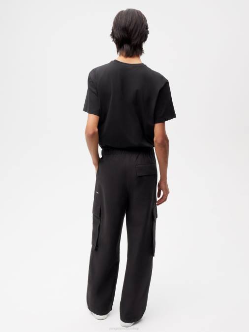 mujer pantalones cargo de mezcla de algodón orgánico Pangaia negro ropa TDTH374