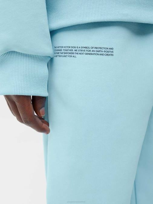 mujer pantalones de chándal con la firma de victor x victor Pangaia azul celeste ropa TDTH365
