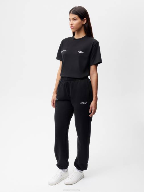 mujer pantalones de chándal con la firma de victor x victor Pangaia negro ropa TDTH324