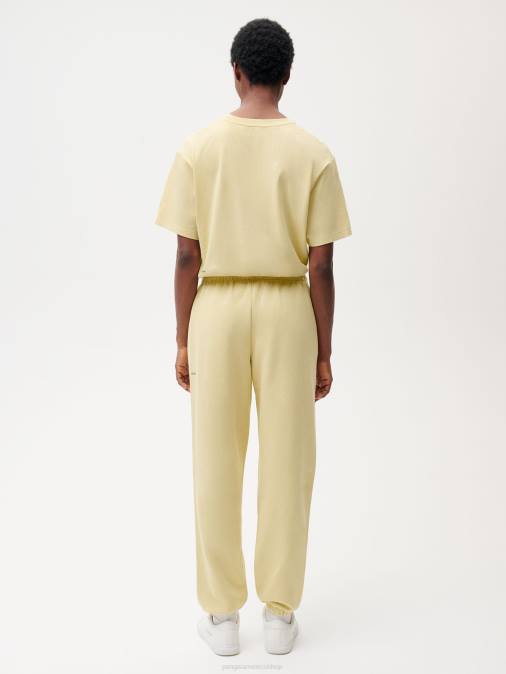 mujer pantalones de chándal con tinte alimentario Pangaia verde matcha ropa TDTH354