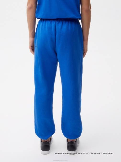 mujer pantalones de chándal de algodón reciclado be@rbrick de x haroshi Pangaia azul cobalto ropa TDTH370