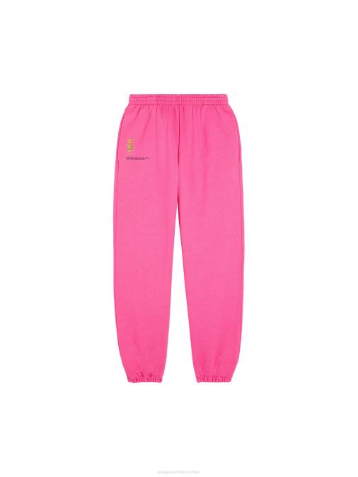 mujer pantalones de chándal de algodón reciclado be@rbrick de x haroshi Pangaia rosa flamenco ropa TDTH368