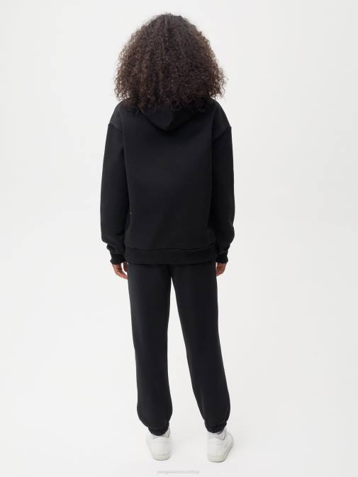 mujer pantalones de chándal de la firma Pangaia negro ropa TDTH304