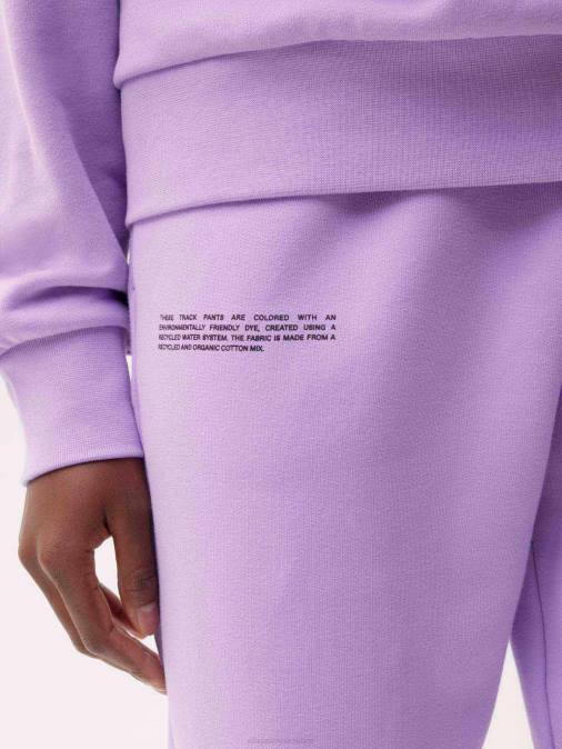 mujer pantalones de chándal de la firma Pangaia orquídea púrpura ropa TDTH302