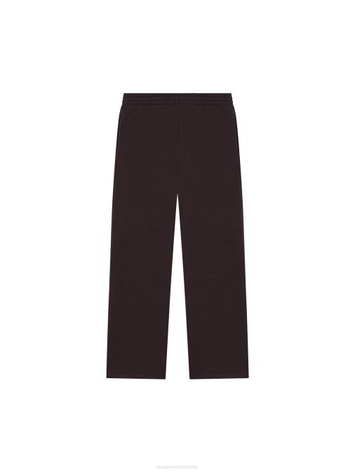 mujer pantalones de chándal de pierna ancha de jersey de lana reciclada Pangaia Castaño ropa TDTH327