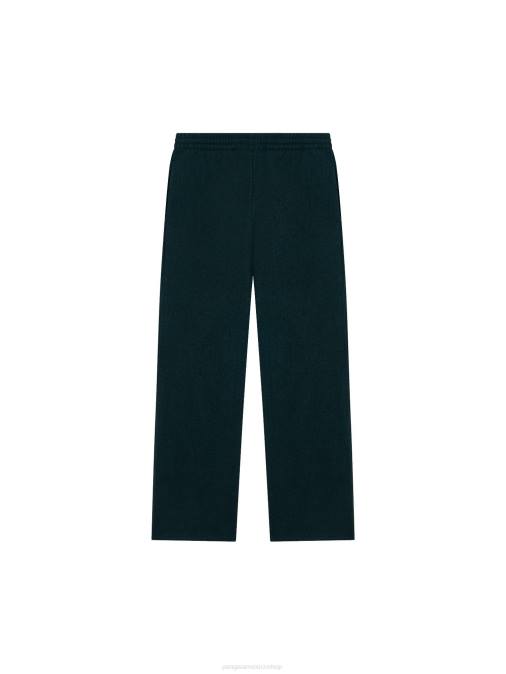 mujer pantalones de chándal de pierna ancha de jersey de lana reciclada Pangaia follaje verde ropa TDTH355