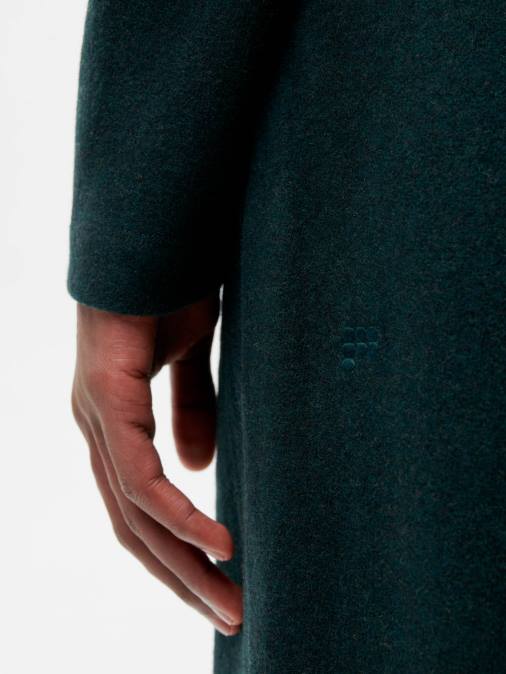 mujer pantalones de chándal de pierna ancha de jersey de lana reciclada Pangaia follaje verde ropa TDTH355