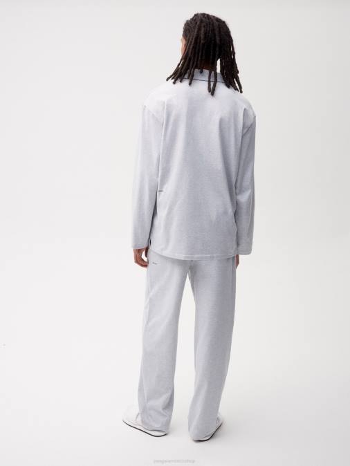 mujer pantalones de chándal de pijama de algodón orgánico con fibra c Pangaia gris marga ropa TDTH425