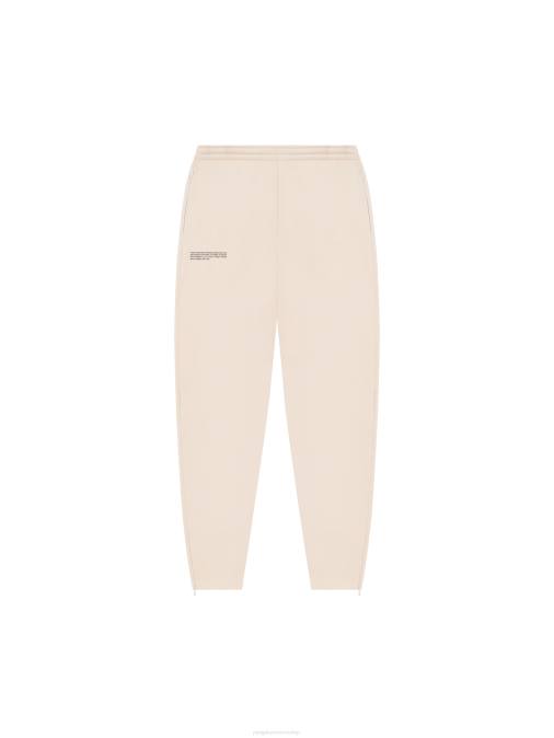 mujer pantalones de chándal tapered de algodón reciclado Pangaia arena ropa TDTH361