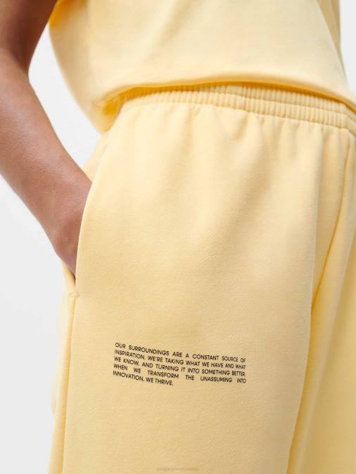mujer pantalones deportivos x roberto lugo 365 Pangaia botón de oro amarillo ropa TDTH358