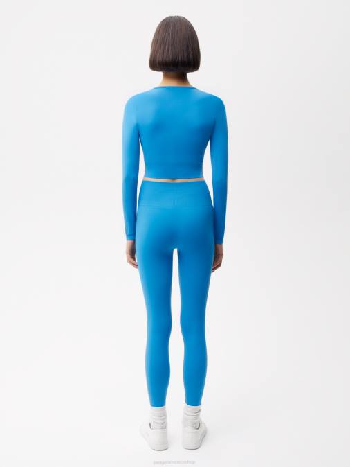 mujer polainas de movimiento Pangaia azul cerúleo ropa TDTH391