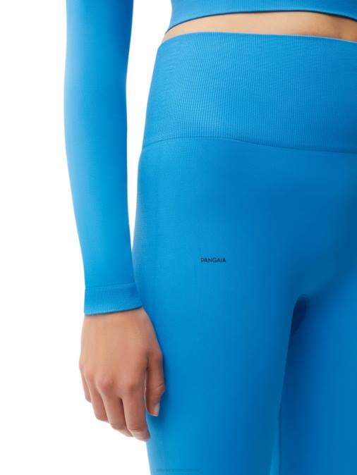 mujer polainas de movimiento Pangaia azul cerúleo ropa TDTH391