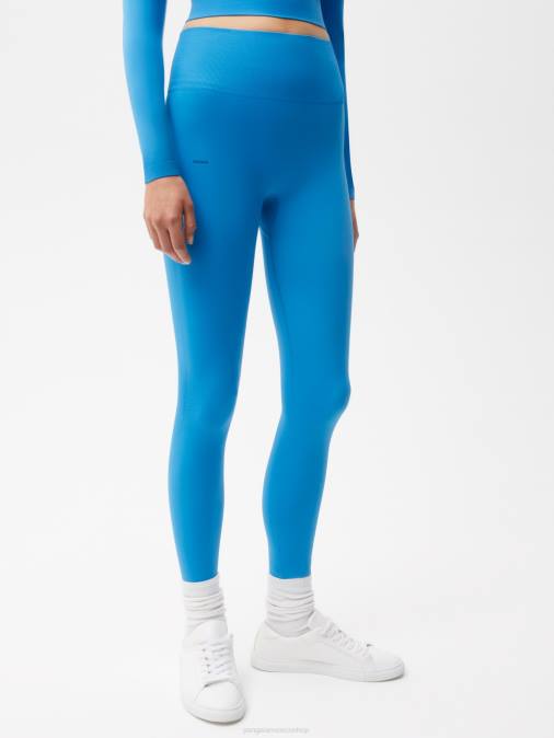 mujer polainas de movimiento Pangaia azul cerúleo ropa TDTH391