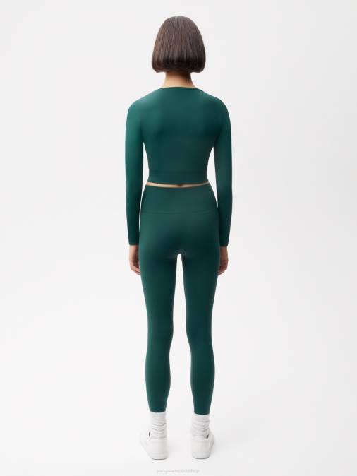 mujer polainas de movimiento Pangaia follaje verde ropa TDTH386