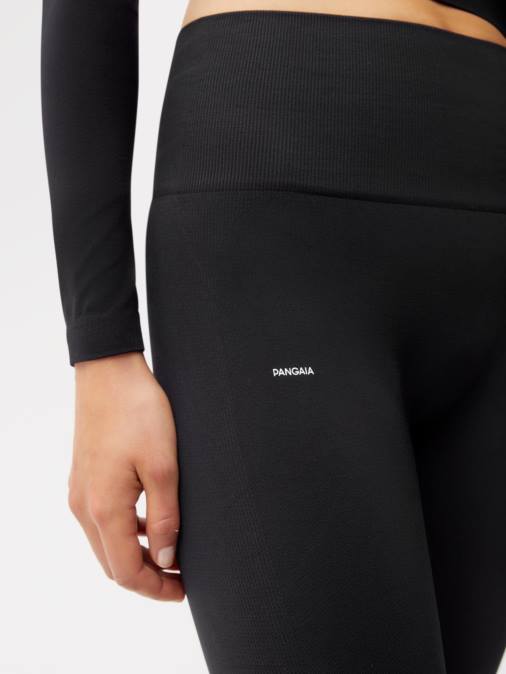mujer polainas de movimiento Pangaia negro ropa TDTH379