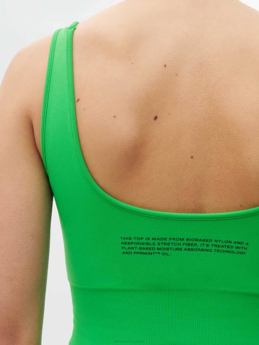 mujer movimiento x camiseta sin mangas Pangaia Jade verde ropa TDTH420