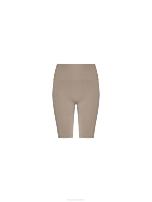 mujer pantalones cortos de movimiento Pangaia gris pardo ropa TDTH408