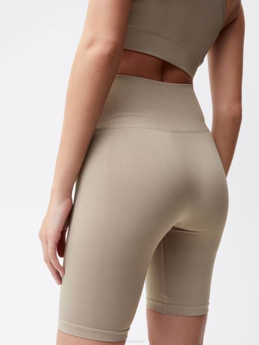 mujer pantalones cortos de movimiento Pangaia gris pardo ropa TDTH408