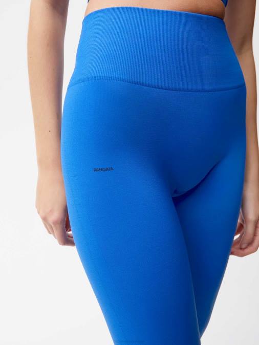 mujer polainas de movimiento Pangaia azul cobalto ropa TDTH409