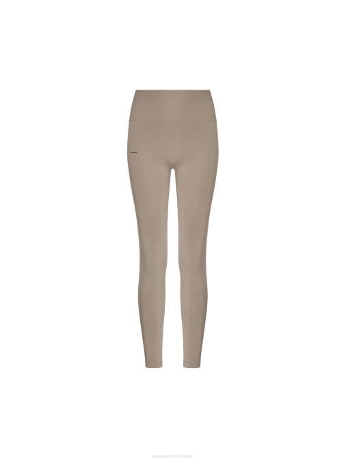 mujer polainas de movimiento Pangaia gris pardo ropa TDTH406