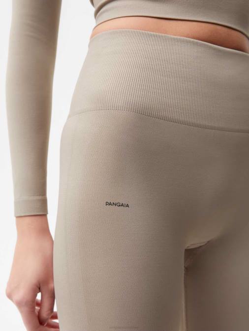mujer polainas de movimiento Pangaia gris pardo ropa TDTH406
