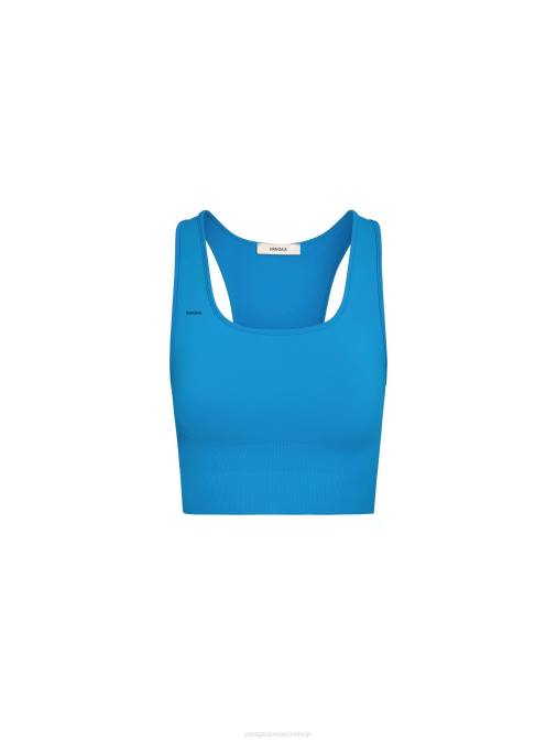 mujer sujetador deportivo de movimiento Pangaia azul cerúleo ropa TDTH424
