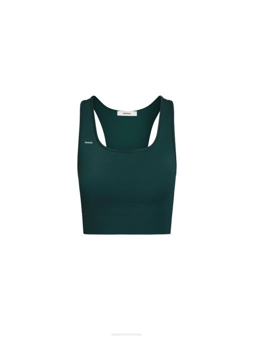 mujer sujetador deportivo de movimiento Pangaia follaje verde ropa TDTH413