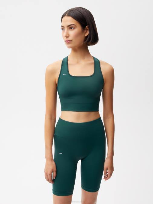 mujer sujetador deportivo de movimiento Pangaia follaje verde ropa TDTH413
