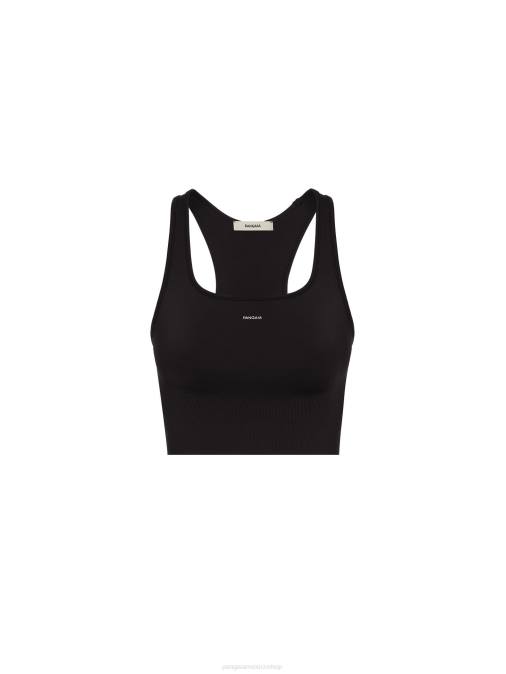 mujer sujetador deportivo de movimiento Pangaia negro ropa TDTH411