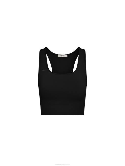 mujer sujetador deportivo de movimiento Pangaia negro ropa TDTH412