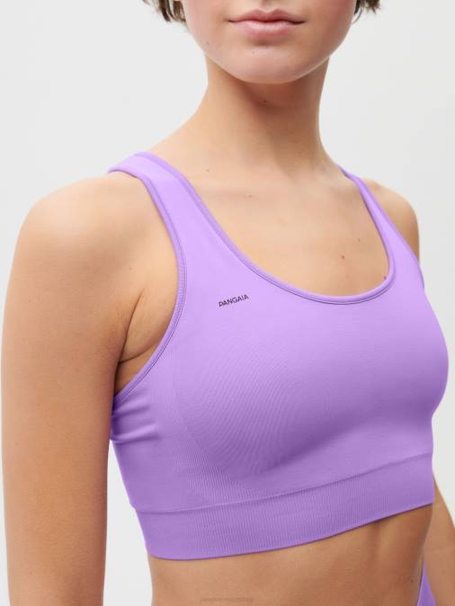 mujer sujetador deportivo motion x Pangaia orquídea oscura ropa TDTH414