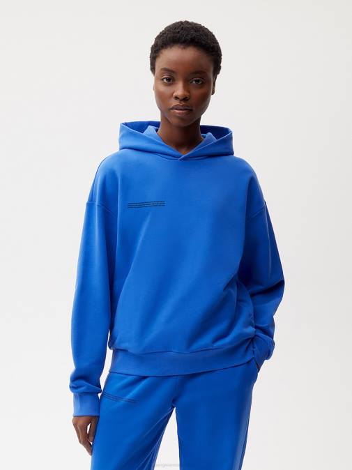 mujer 365 sudadera con capucha Pangaia azul cobalto ropa TDTH11