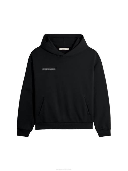 mujer 365 sudadera con capucha Pangaia negro ropa TDTH1