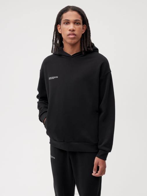 mujer 365 sudadera con capucha Pangaia negro ropa TDTH1