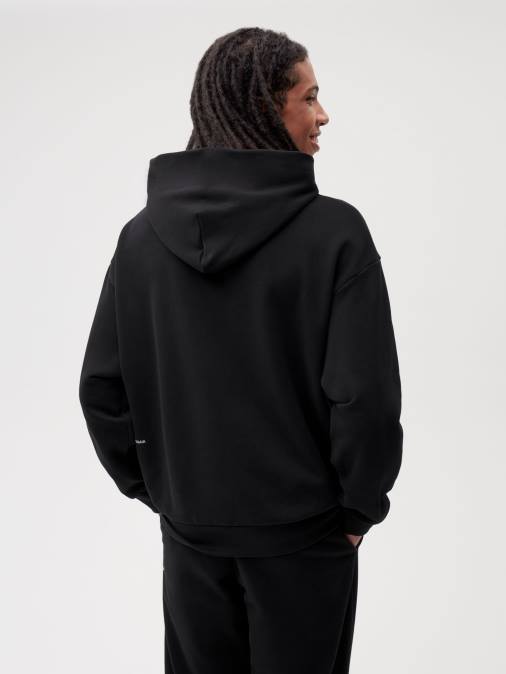 mujer 365 sudadera con capucha Pangaia negro ropa TDTH1