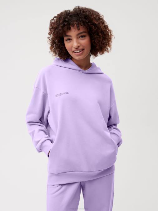 mujer 365 sudadera con capucha Pangaia orquídea púrpura ropa TDTH14