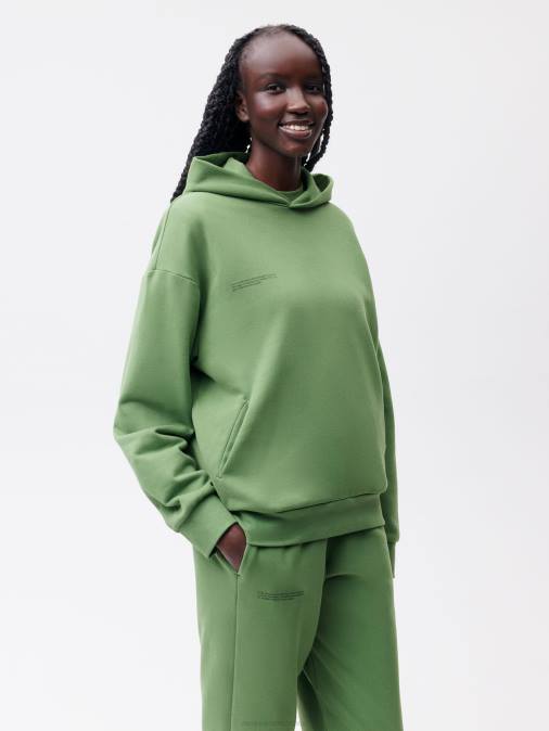 mujer Sudadera con capucha 365 - amplificador avellana Pangaia tallo verde ropa TDTH5
