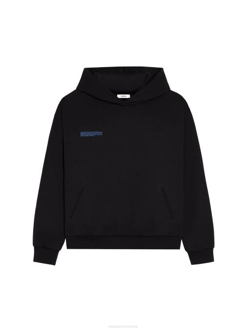 mujer en conversión sudadera con capucha de algodón Pangaia negro ropa TDTH52