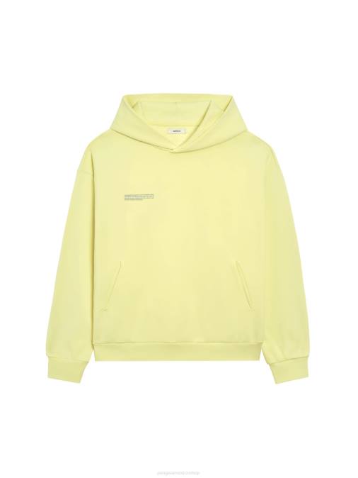 mujer en conversión sudadera con capucha de algodón Pangaia rayo de sol amarillo ropa TDTH65
