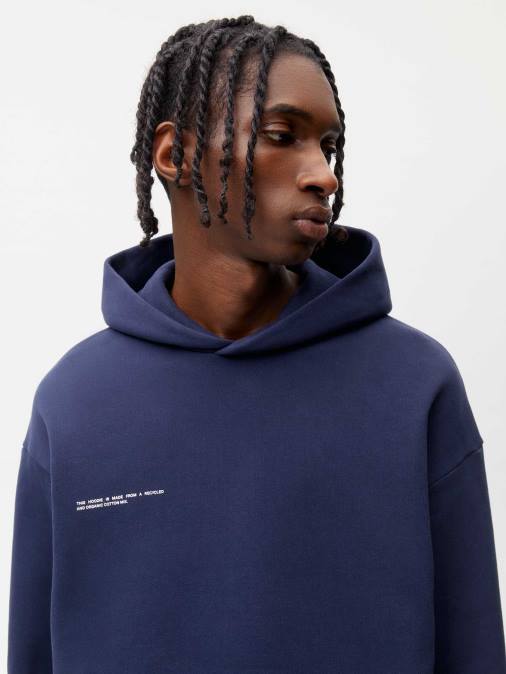mujer sudadera con capucha de la firma Pangaia Azul marino ropa TDTH8