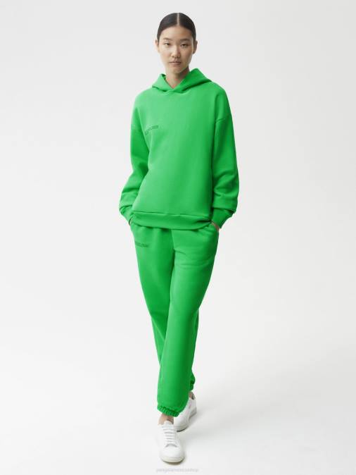mujer sudadera con capucha de la firma Pangaia Jade verde ropa TDTH21
