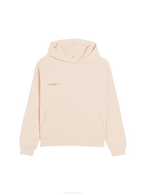 mujer sudadera con capucha de la firma Pangaia arena ropa TDTH20
