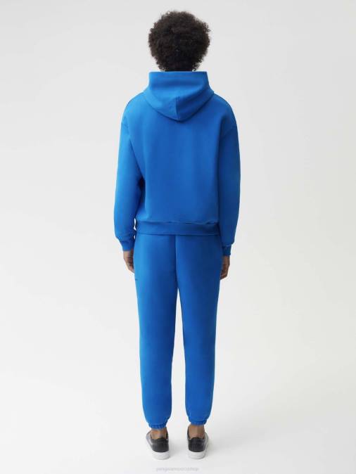 mujer sudadera con capucha de la firma Pangaia azul cobalto ropa TDTH43