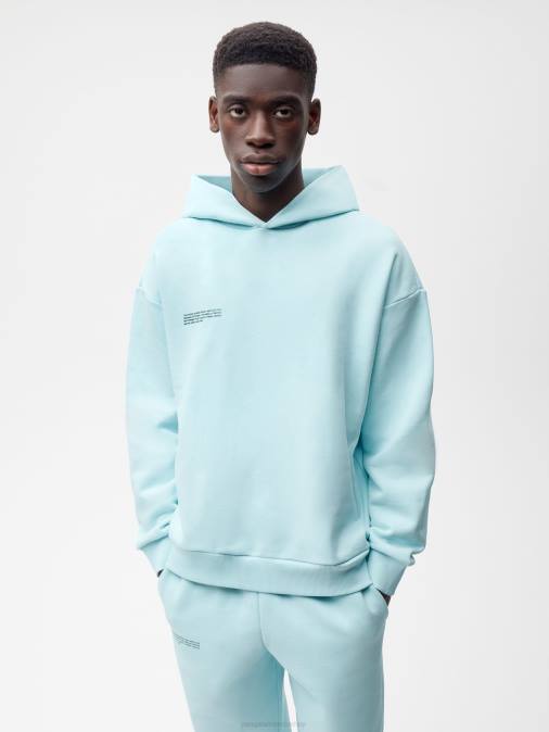 mujer sudadera con capucha de la firma Pangaia azul pálido ropa TDTH35